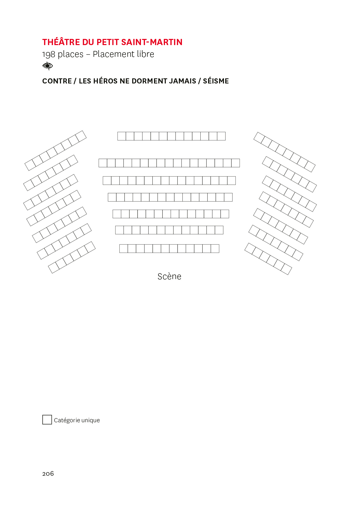 Plan de salle de la Porte Saint-Martin