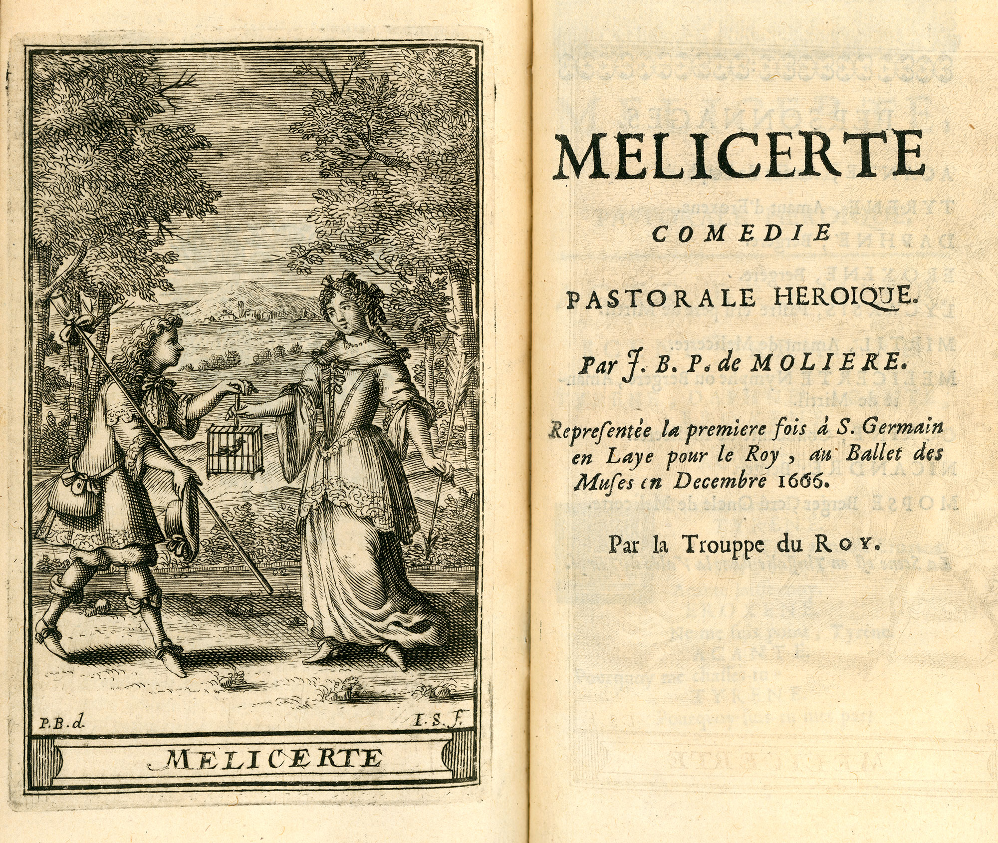 Frontispice et page de titre de la pièce