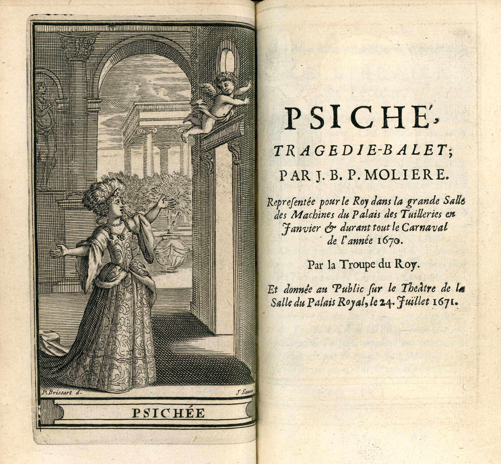Frontispice et page de titre de la pièce