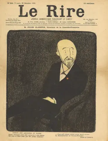 Jules Claretie, caricature