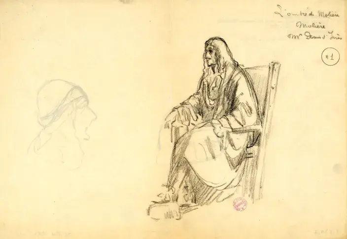 Molière et son ombre : Denis d'Inès dans le rôle de Molière / Charles Bétout