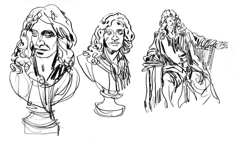 Molière, dessin de Damien Roudeau