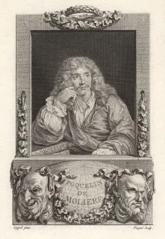 Molière / gravure d'Etienne Ficquet