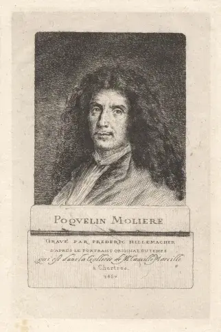 Molière / gravure de Frédéric Hillemacher
