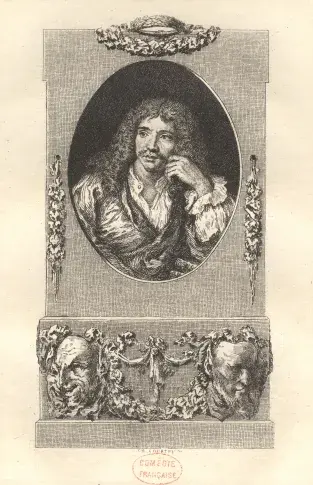 Molière / gravure de Ch. Courtry