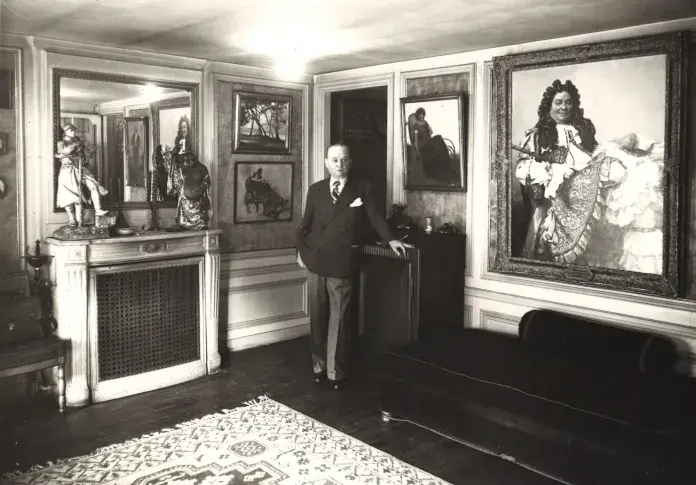 André Brunot dans sa loge