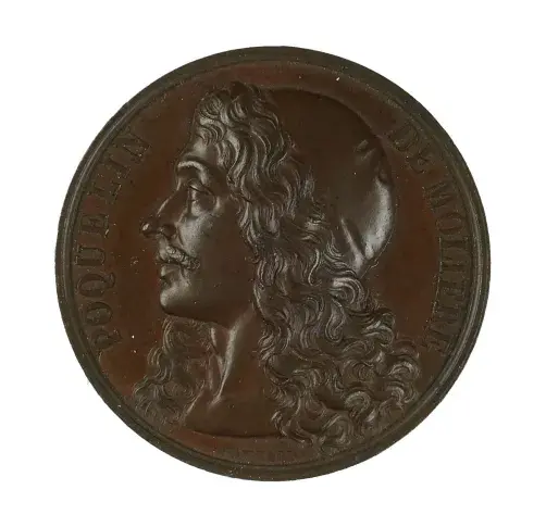 Molière, médaille en bronze gravée par Paul Gayrard
