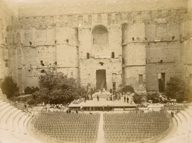 Théâtre antique d’Orange, répétitions de la Comédie-Française