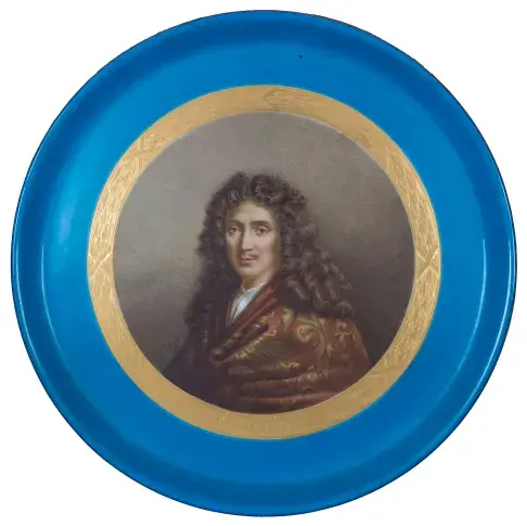 Plat : portrait de Molière / Jean Pascault
