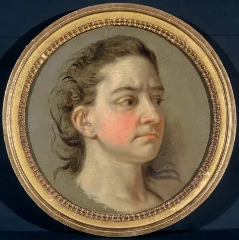 Mlle Clairon, huile sur toile de Carle Van Loo, [1757-1759]