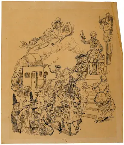 Le Prince de Conti chez Molière / Adolphe Willette