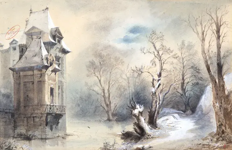 « Une fille du Régent » d’Alexandre Dumas père : prologue, effet de neige / Philastre et Cambon, 1846