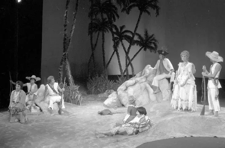 "L’Ile des esclaves", 1974, Théâtre Marigny