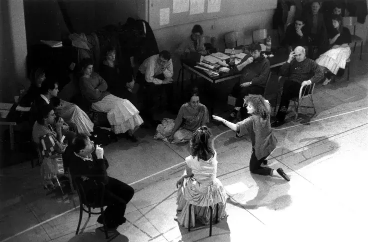 « Les Femmes savantes », 1987, mise en scène de Catherine Hiegel, répétitions