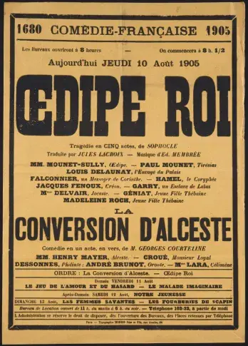 Affiche du 10 août 1905