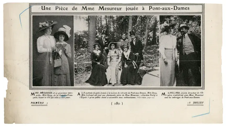 Une pièce de Mme Mesureur jouée à Pont-aux-Dames