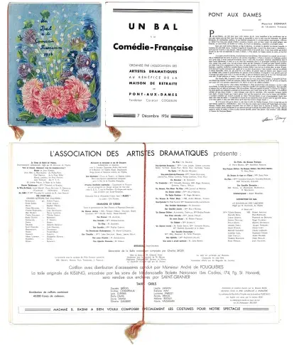 Un bal à la Comédie-Française, organisé par l’Association des Artistes Dramatiques, au bénéfice de la Maison de retraite de Pont-aux-Dames
