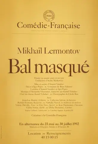 Affiche de mai-juillet 1992