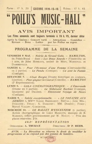 Le Poilu’s Music Hall