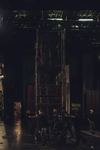Démontage du décor de « Scapin »