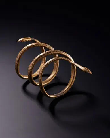 Bracelet de répertoire à motif de serpent, vers 1880