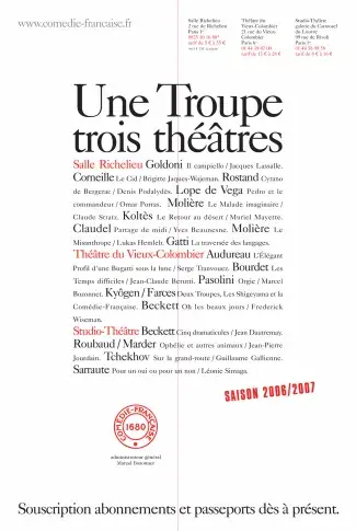 Affiche de la saison 2006-2007