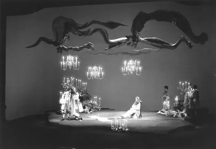 « Dom Juan », 1979, mise en scène de Jean-Luc Boutté, avec Patrice Kerbrat (Sganarelle), Dominique Rozan (Monsieur Dimanche), Francis Huster (Don Juan), Laurent Levy (La Violette), Marco-Behar (La Ramée), Christian Bouchain (Ragotin)