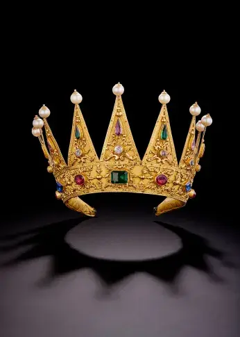 Couronne dite de Mlle Raucourt dans le rôle de Cléopâtre (« Rodogune » de Pierre Corneille), vers 1807