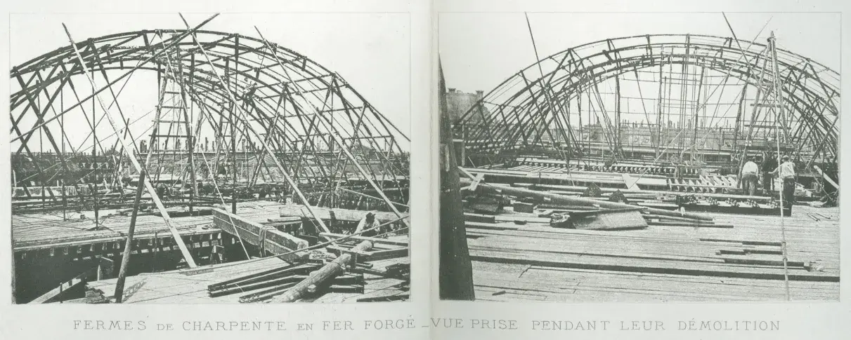 Coupole, fermes de charpente (salles de spectacle de V. Louis), 1900
