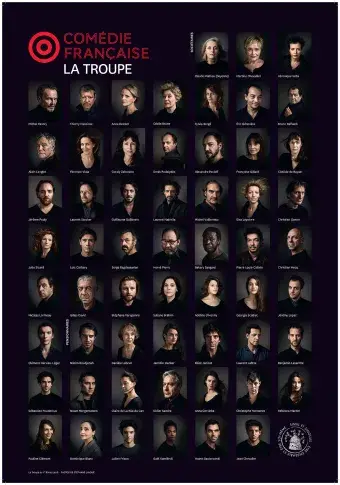Trombinoscope de la troupe de la Comédie-Française, 1er février 2018. Photographies de Stéphane Lavoué