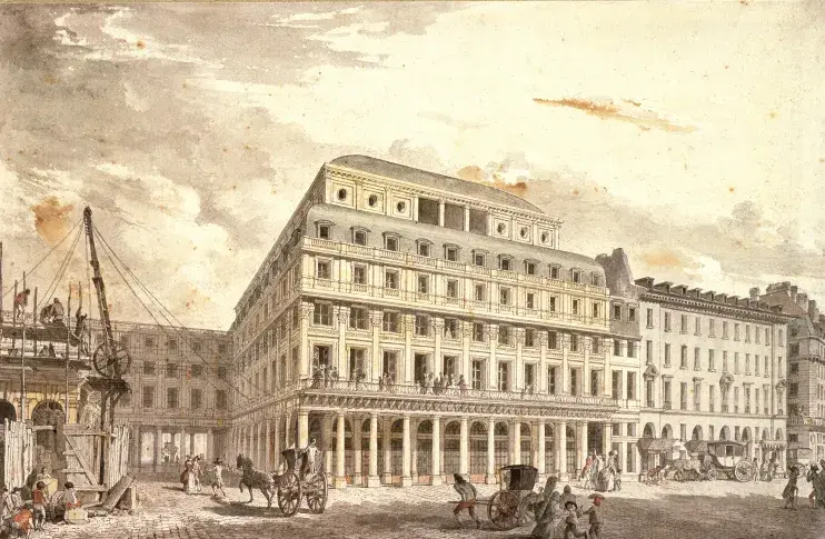 Façade de la Salle Richelieu, par Antoine Meunier, 1790