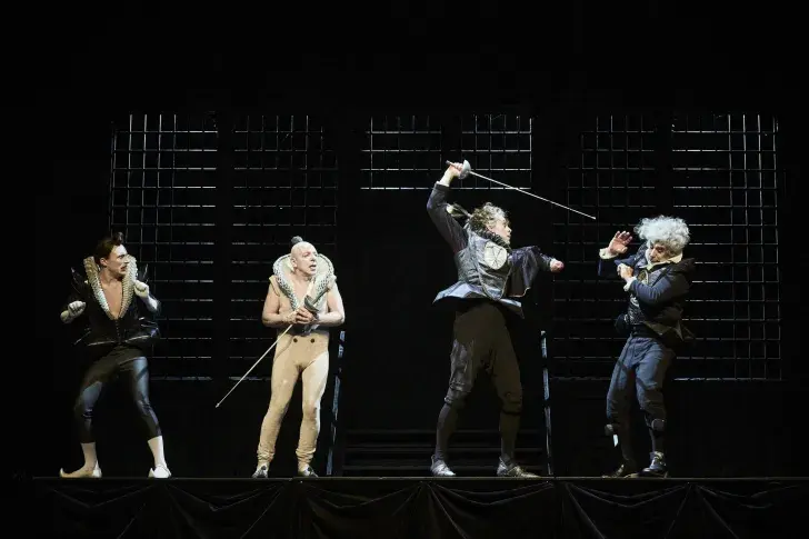 Photo du spectacle Bourgeois gentilhomme (saison 2025-2026) avec Axel Auriant, Christian Hecq, Clément Bresson, Nicolas Lormeau