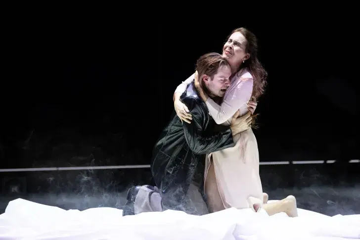 Photo du spectacle Hamlet (saison 2025-2026) avec Christophe Montenez, Florence Viala 