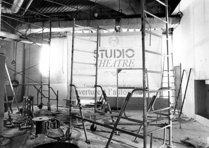 Studio-Théâtre, 1996, travaux